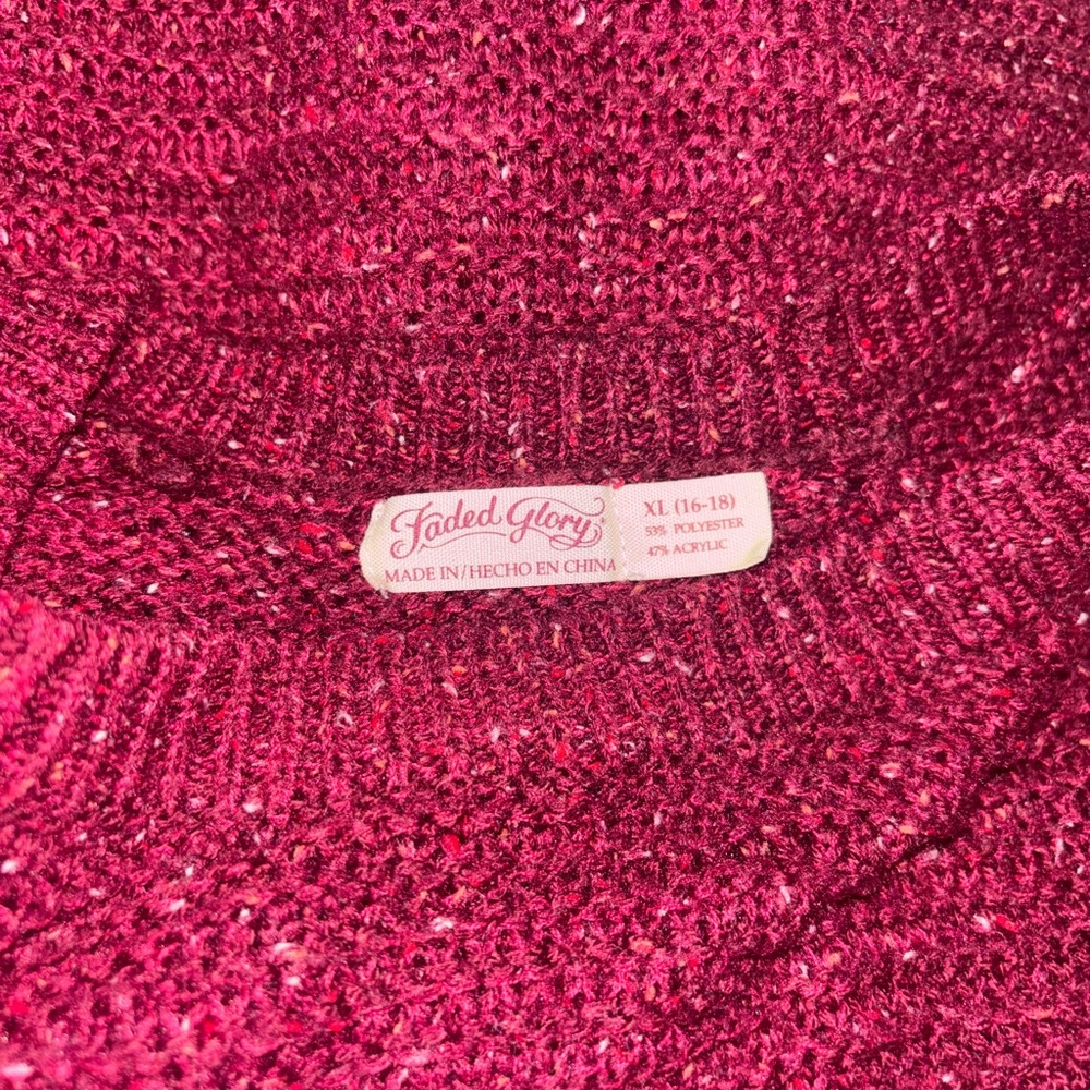 Colorful Thread Maroon Sweater - Picture 7 of 8